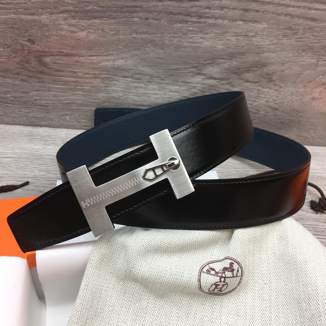 Herm??s H Men's Reversible Belt 38mm