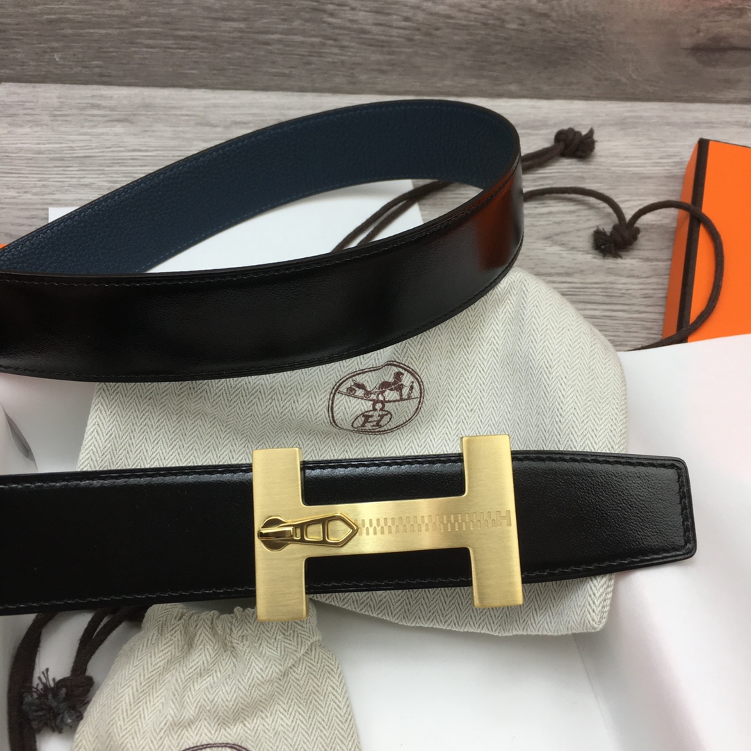 Herm??s H Men's Reversible Belt 38mm