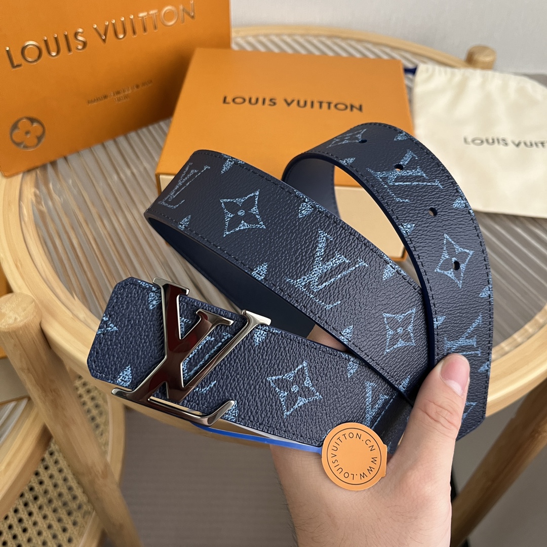 Louis Vuitton LV Custom 4cm Reversible Canvas Belt