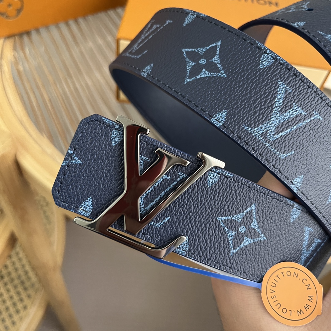 Louis Vuitton LV Custom 4cm Reversible Canvas Belt