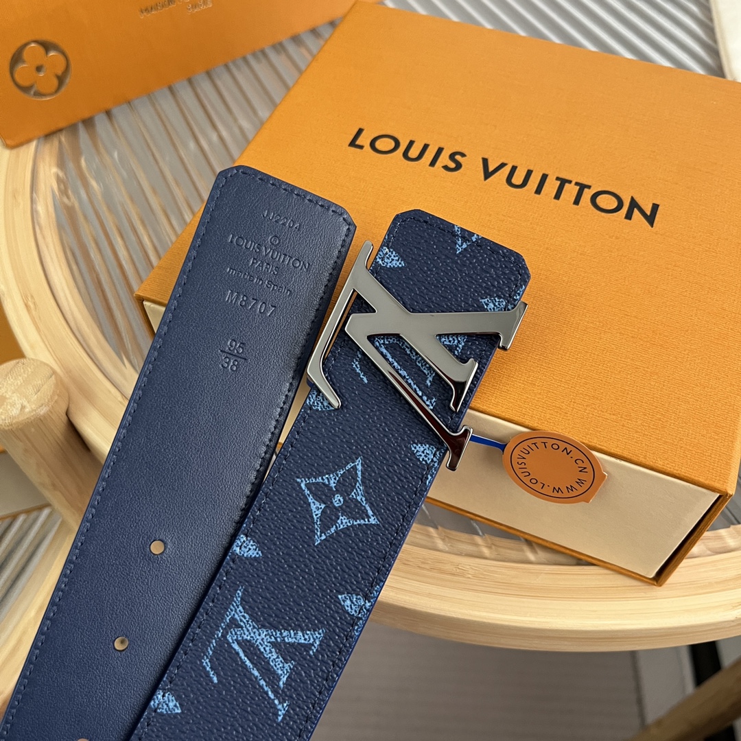 Louis Vuitton LV Custom 4cm Reversible Canvas Belt