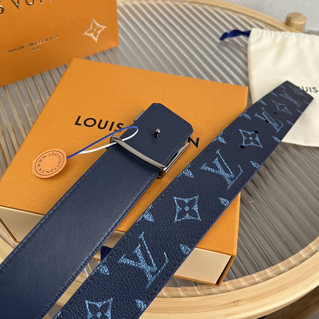 Louis Vuitton LV Custom 4cm Reversible Canvas Belt