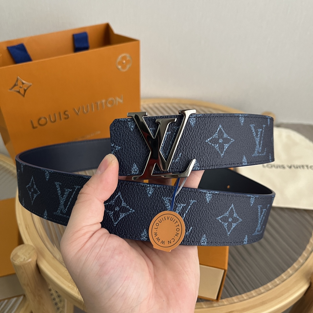 Louis Vuitton LV Custom 4cm Reversible Canvas Belt