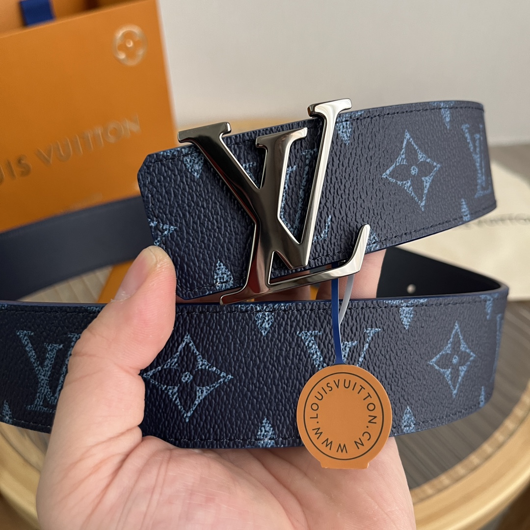 Louis Vuitton LV Custom 4cm Reversible Canvas Belt