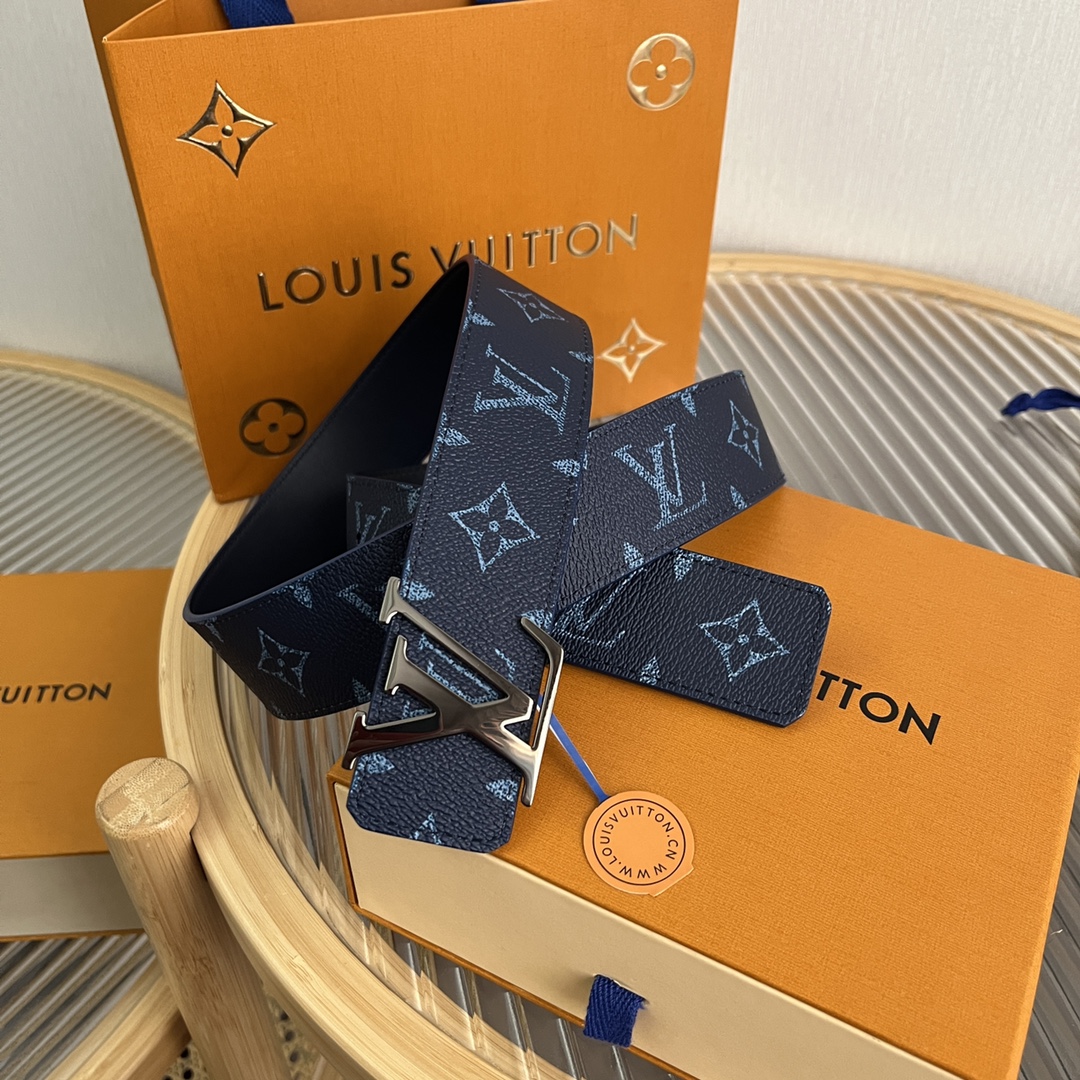 Louis Vuitton LV Custom 4cm Reversible Canvas Belt