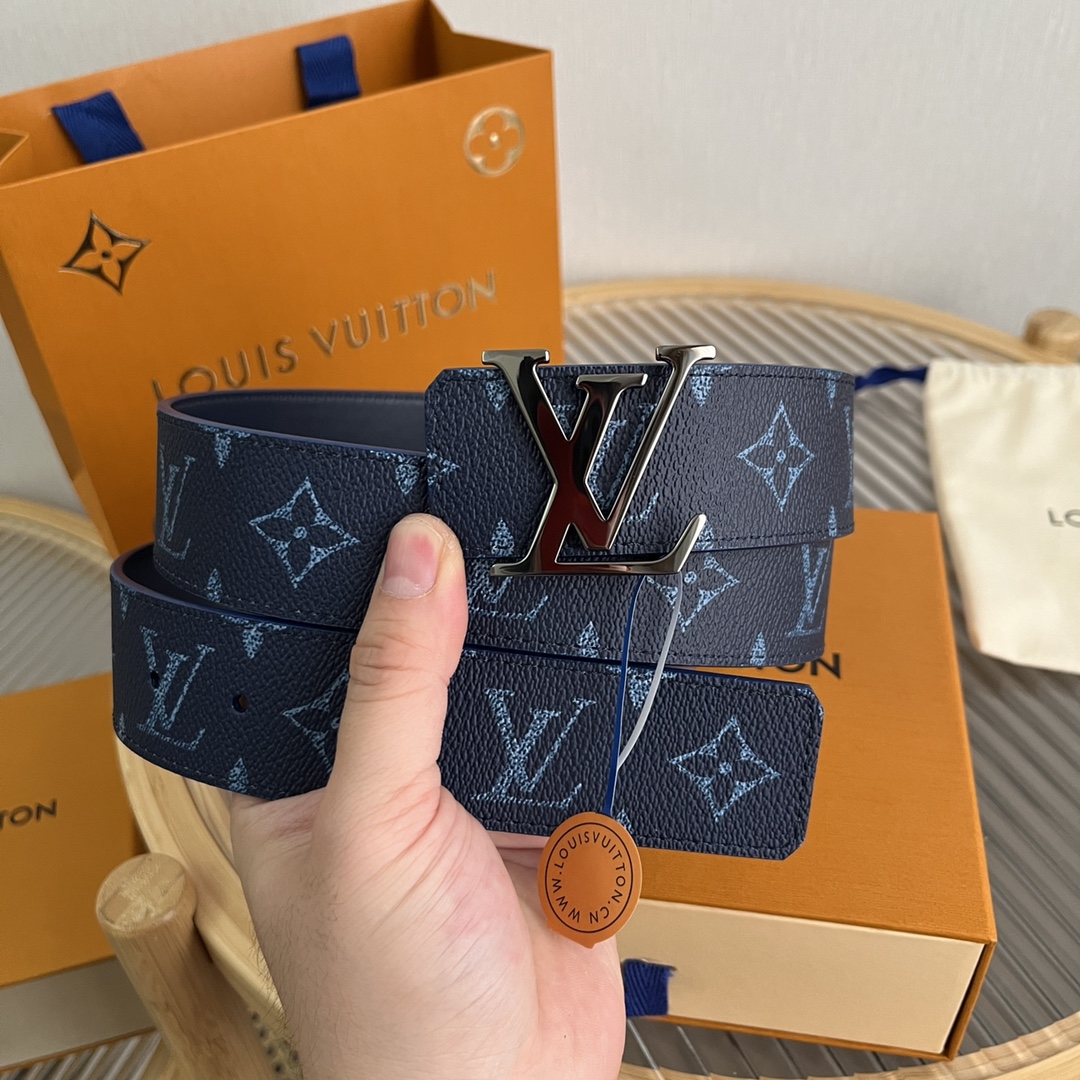 Louis Vuitton LV Custom 4cm Reversible Canvas Belt