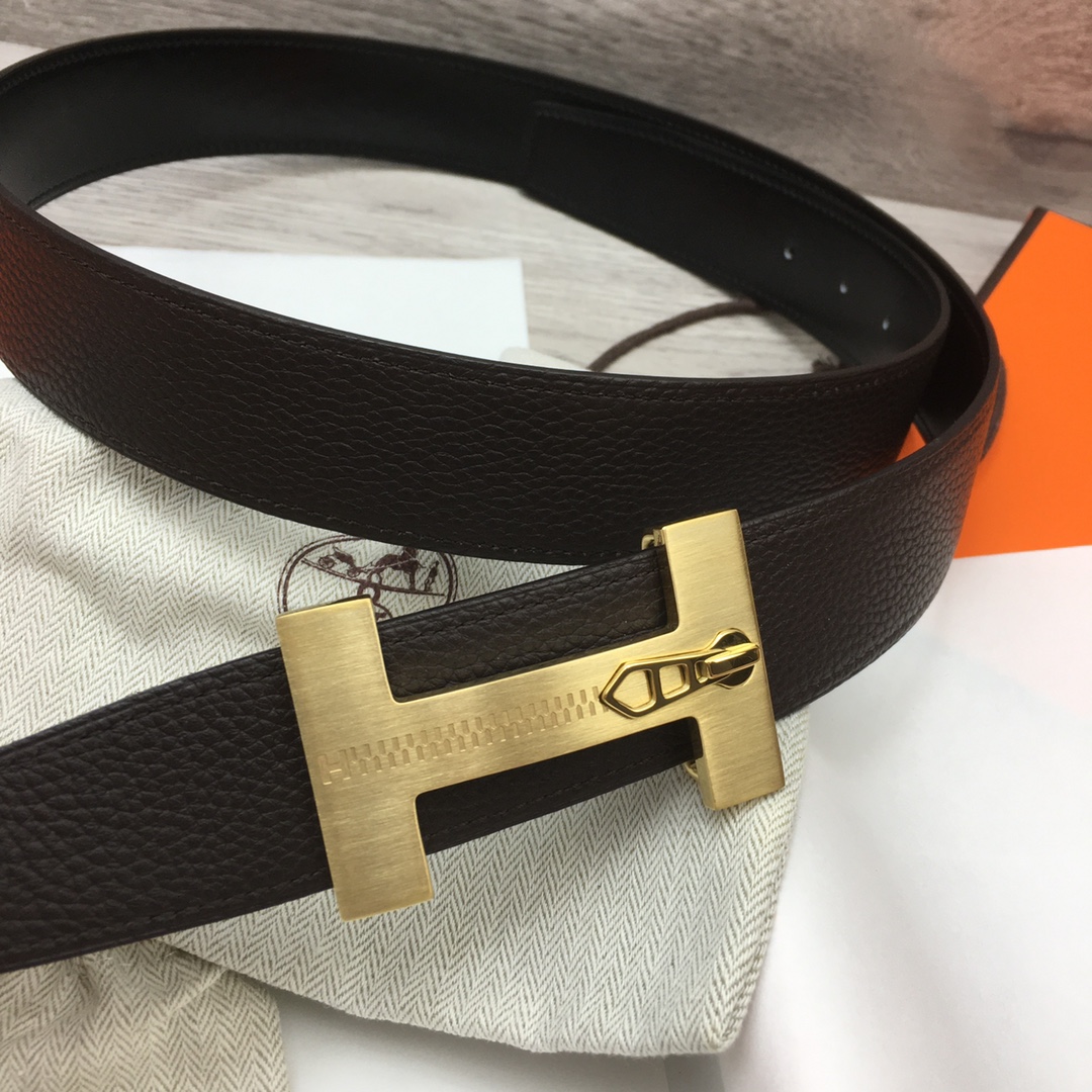 Herm??s H Men's Reversible Belt 38mm