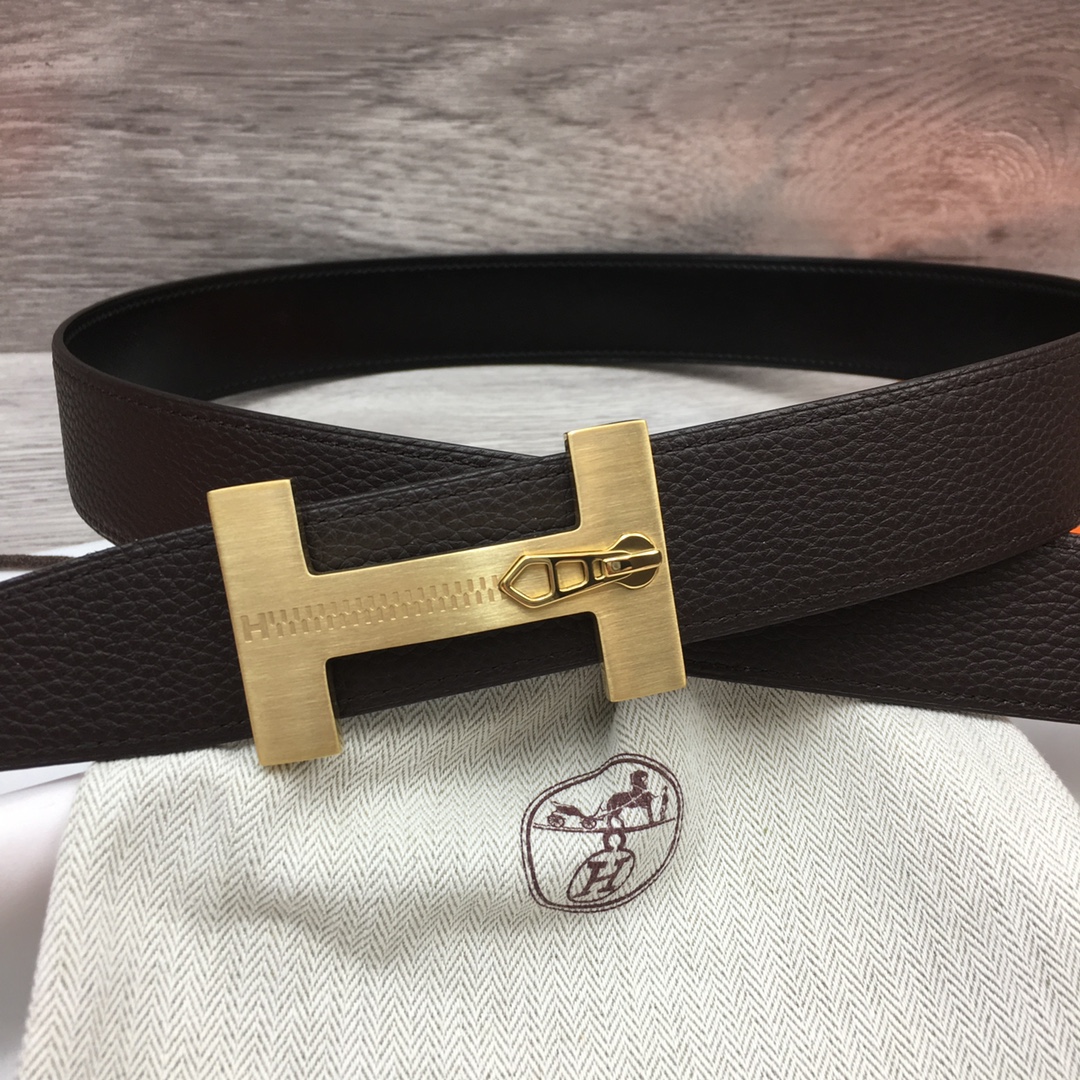 Herm??s H Men's Reversible Belt 38mm