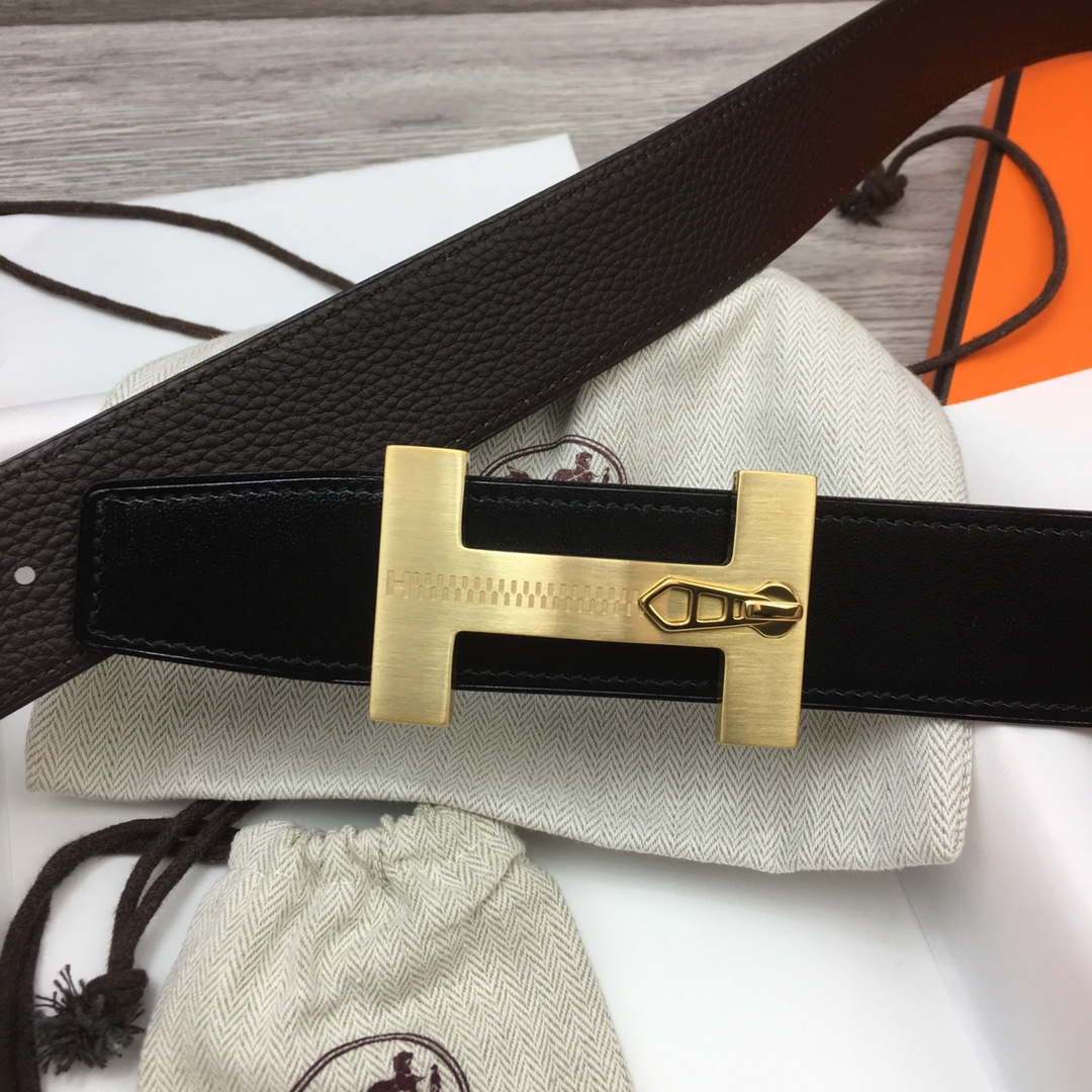 Herm??s H Men's Reversible Belt 38mm