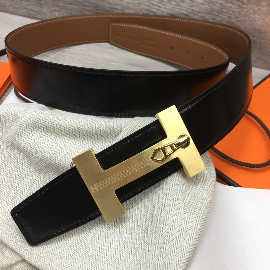 Herm??s H Men's Reversible Belt 38mm