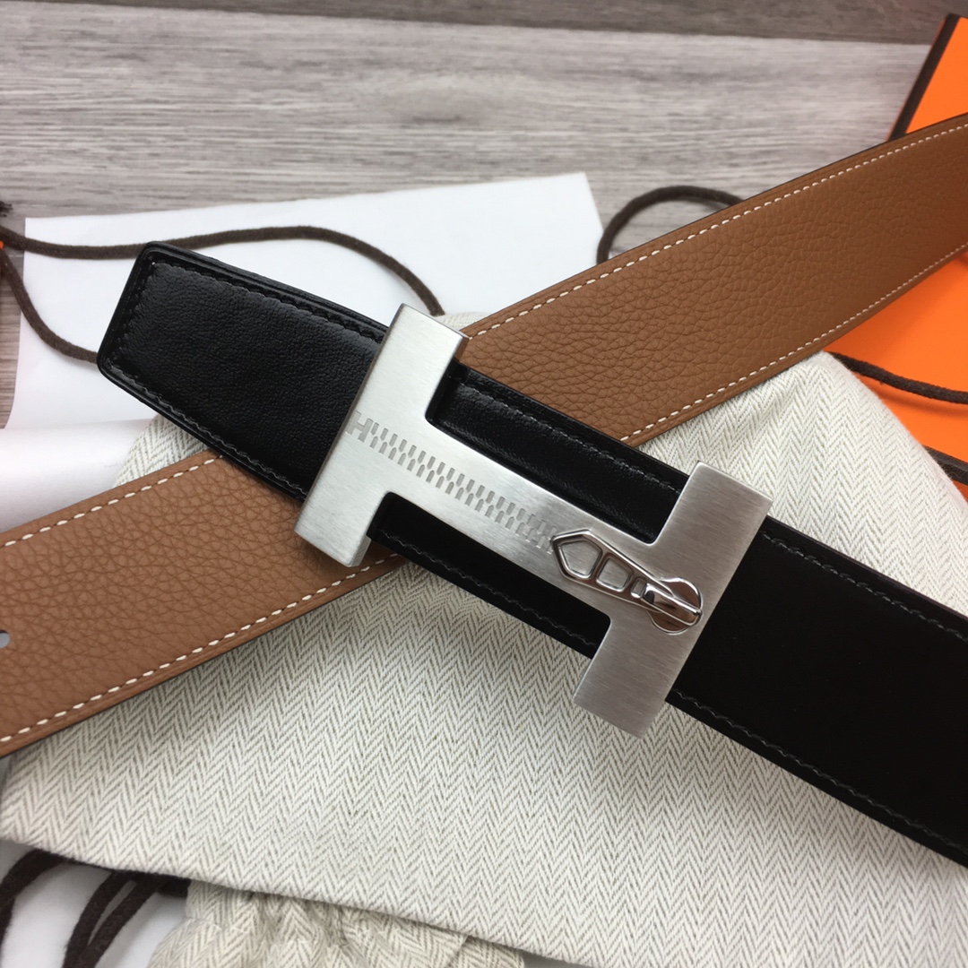 Herm??s H Men's Reversible Belt 38mm