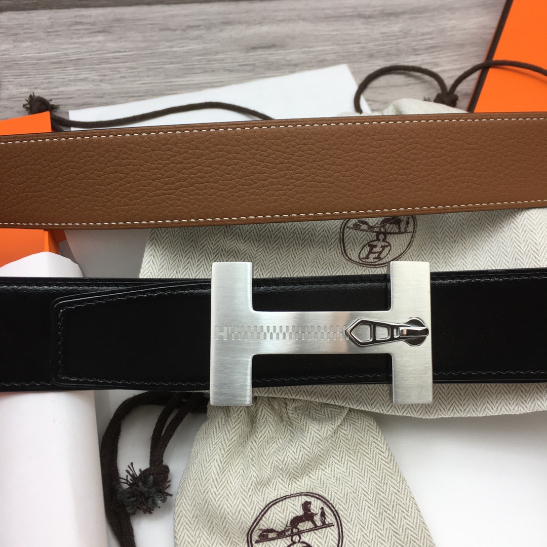 Herm??s H Men's Reversible Belt 38mm