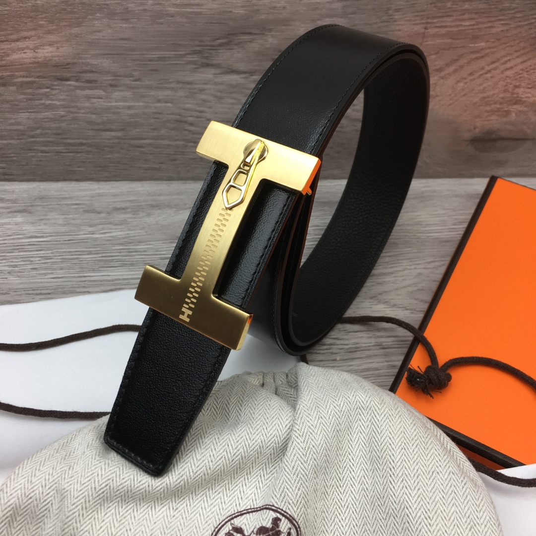 Herm??s H Men's Reversible Belt 38mm