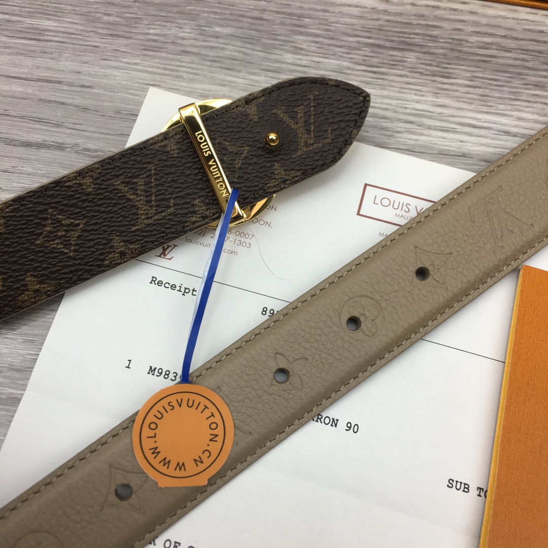 Louis Vuitton LV Women's New Belt 3cm