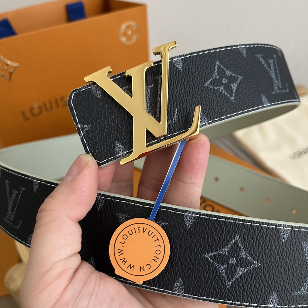 Louis Vuitton LV Custom 4cm Reversible Canvas Belt