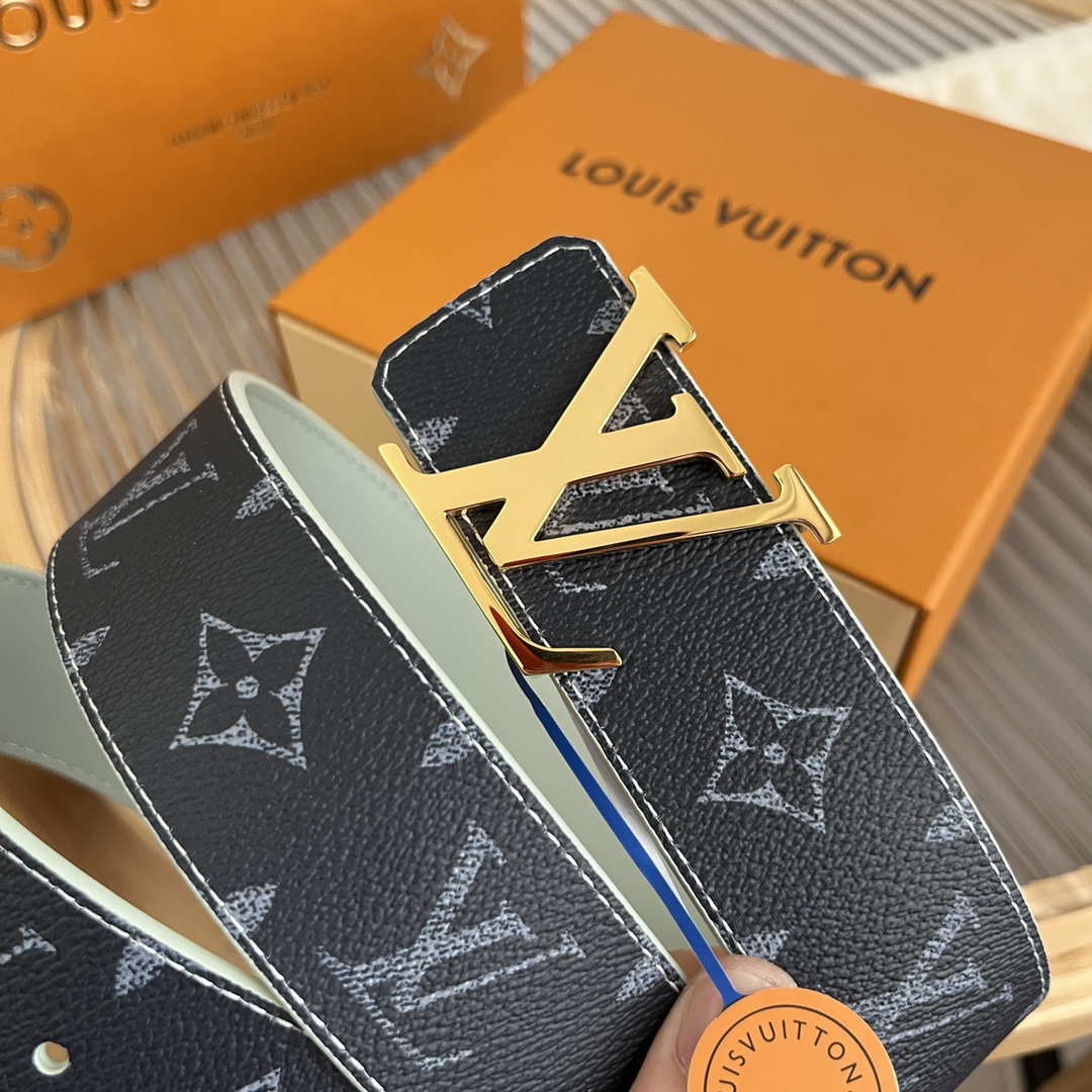 Louis Vuitton LV Custom 4cm Reversible Canvas Belt