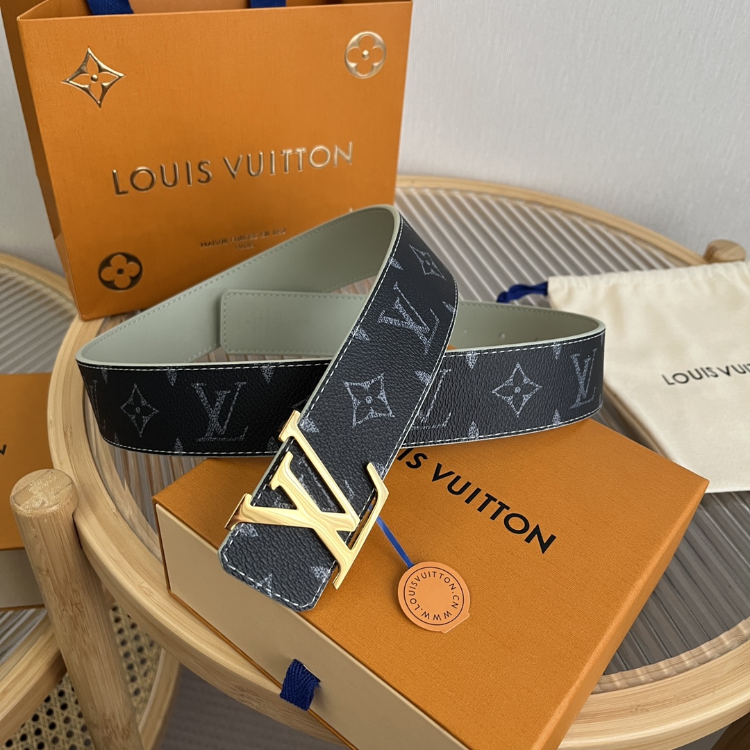 Louis Vuitton LV Custom 4cm Reversible Canvas Belt