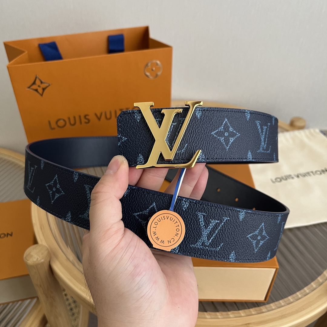 Louis Vuitton LV Custom 4cm Reversible Canvas Belt