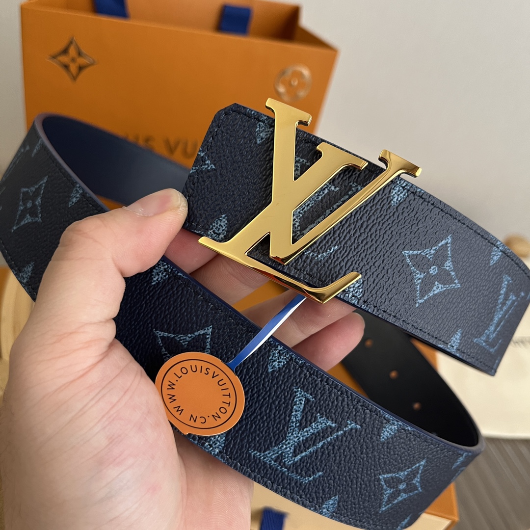 Louis Vuitton LV Custom 4cm Reversible Canvas Belt