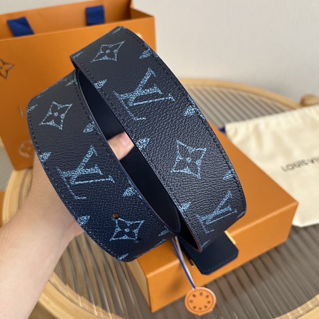 Louis Vuitton LV Custom 4cm Reversible Canvas Belt