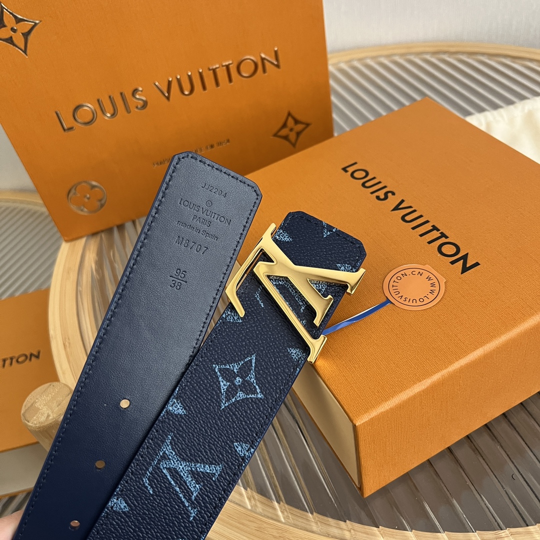 Louis Vuitton LV Custom 4cm Reversible Canvas Belt