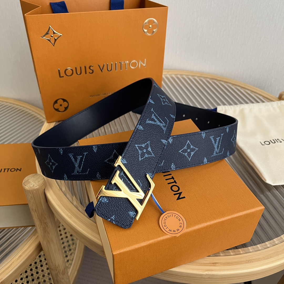 Louis Vuitton LV Custom 4cm Reversible Canvas Belt