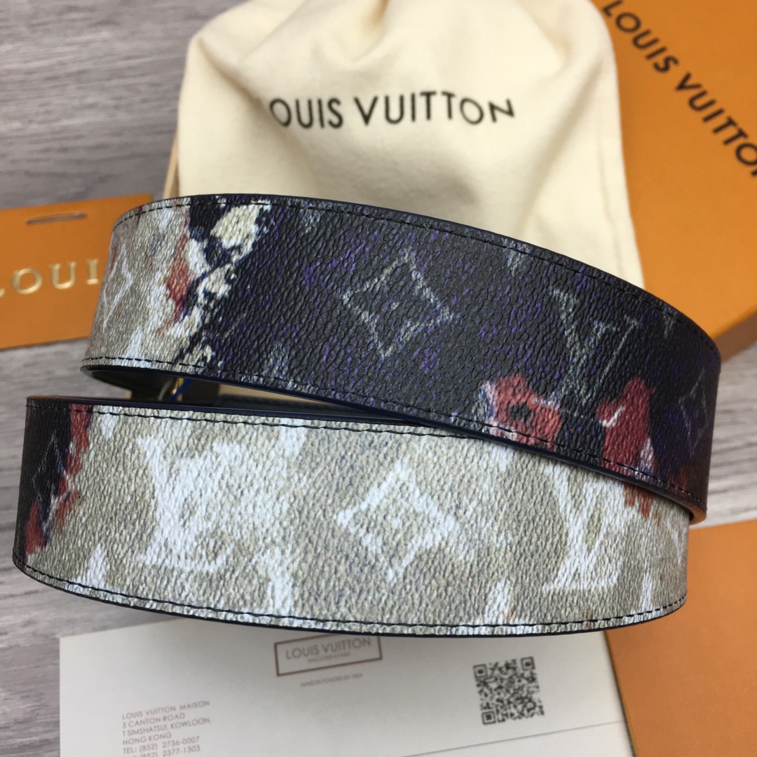 Louis Vuitton Men's Reversible Canvas Belt