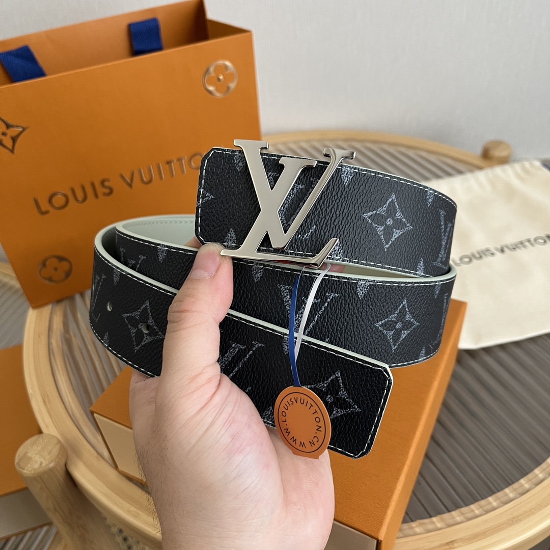 Louis Vuitton LV Custom 4cm Reversible Canvas Belt