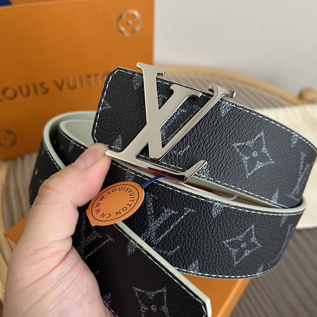 Louis Vuitton LV Custom 4cm Reversible Canvas Belt