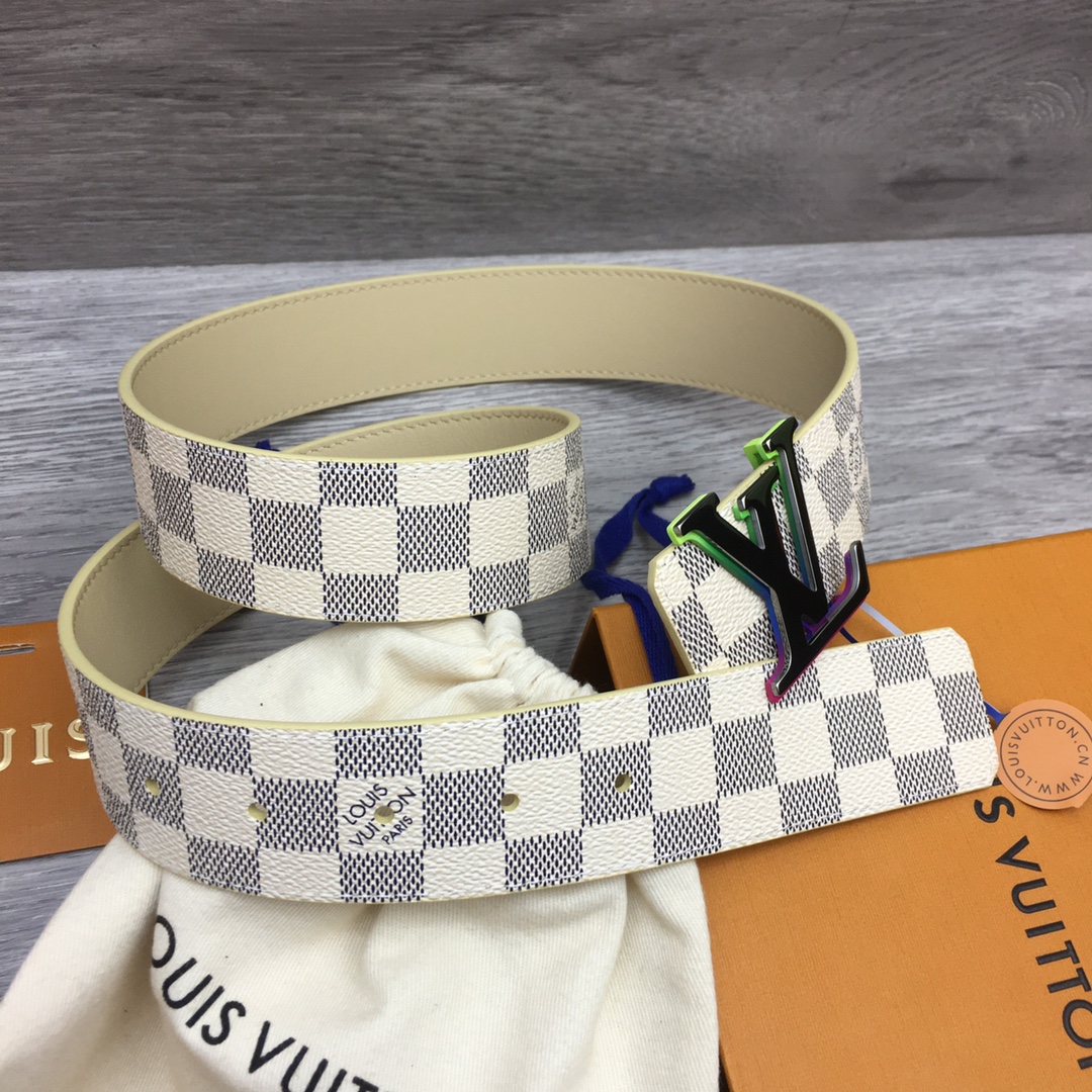 Louis Vuitton Men's Custom Canvas Reversible Belt