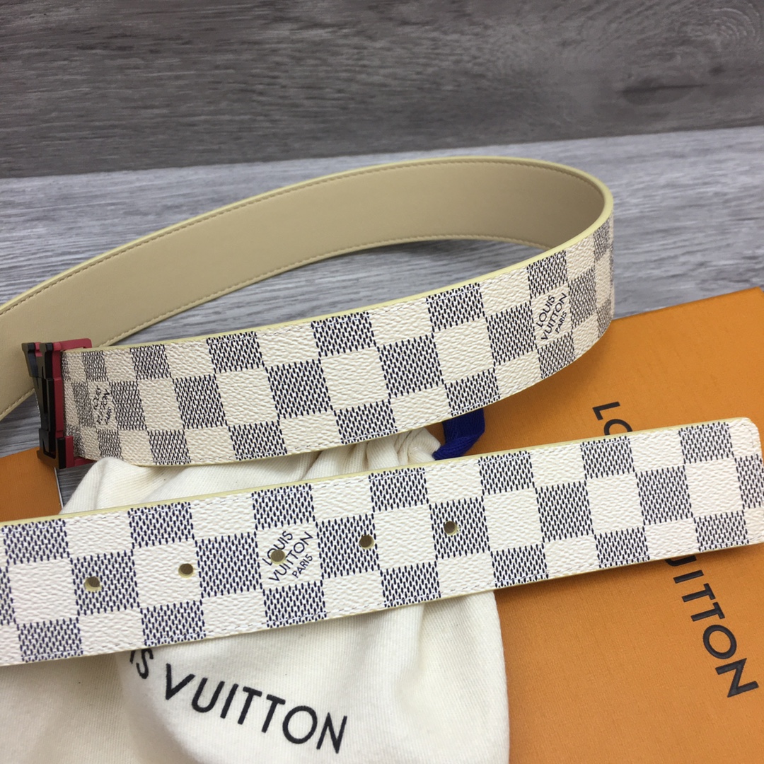 Louis Vuitton Men's Custom Canvas Reversible Belt