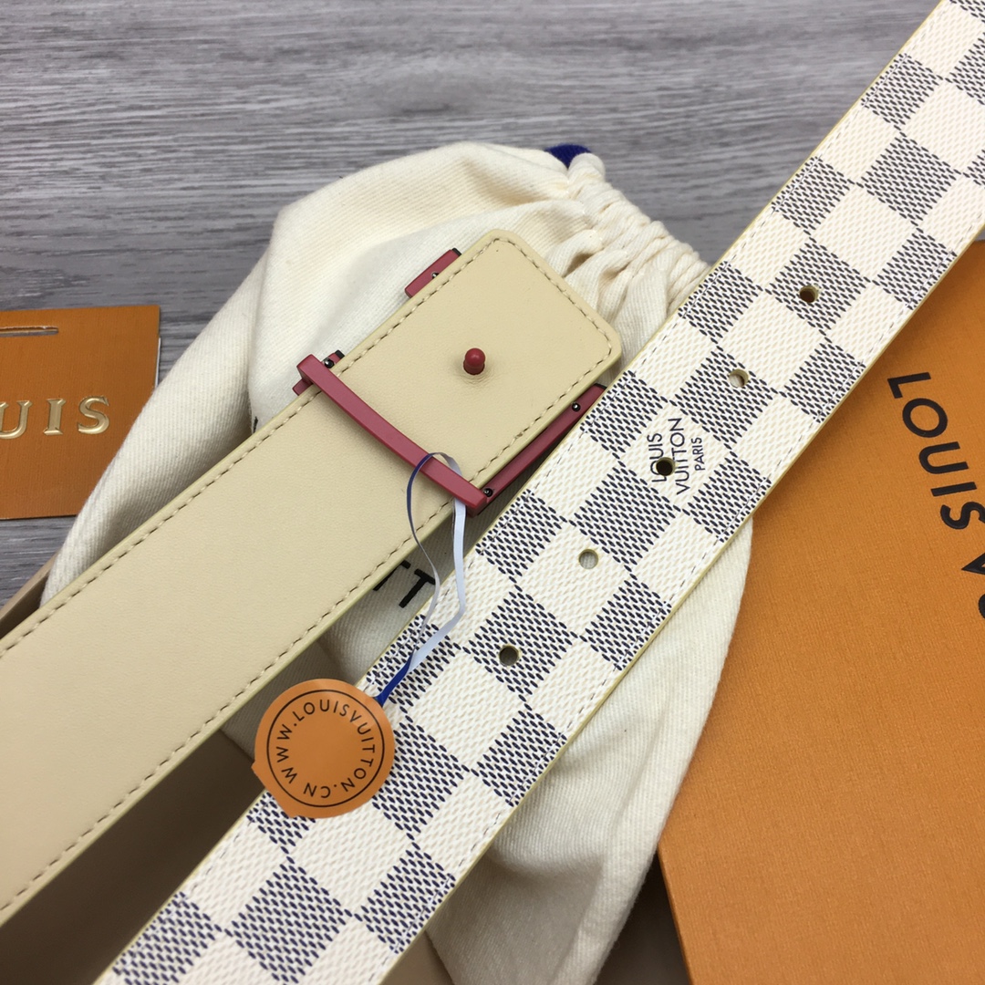 Louis Vuitton Men's Custom Canvas Reversible Belt