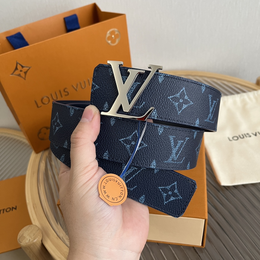 Louis Vuitton LV Custom 4cm Reversible Canvas Belt