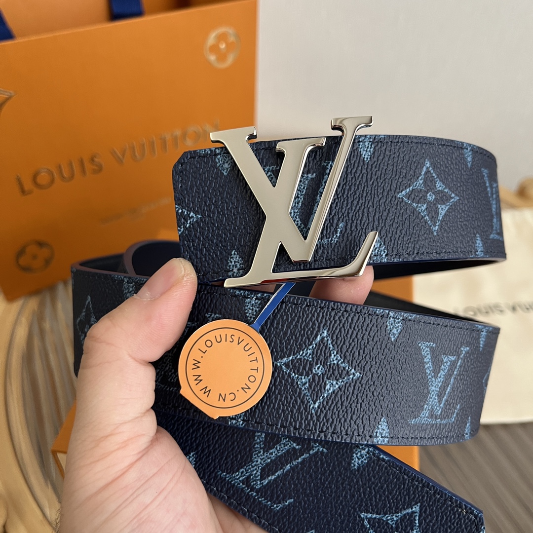 Louis Vuitton LV Custom 4cm Reversible Canvas Belt