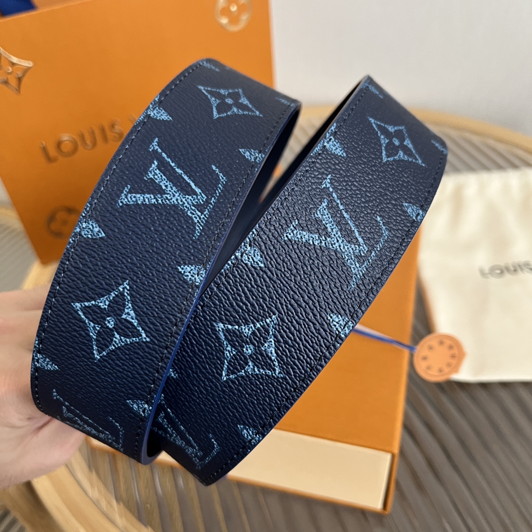 Louis Vuitton LV Custom 4cm Reversible Canvas Belt