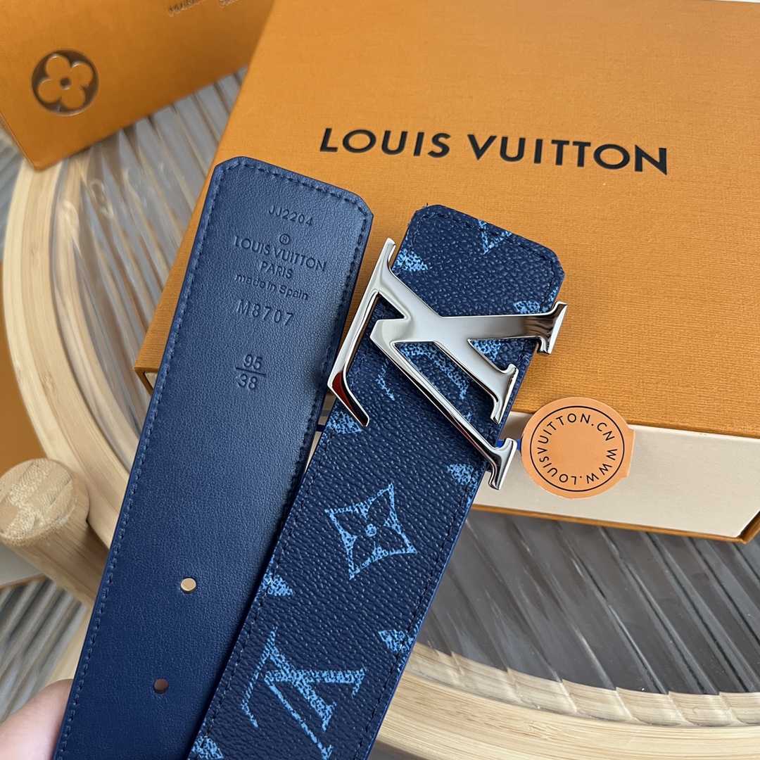 Louis Vuitton LV Custom 4cm Reversible Canvas Belt