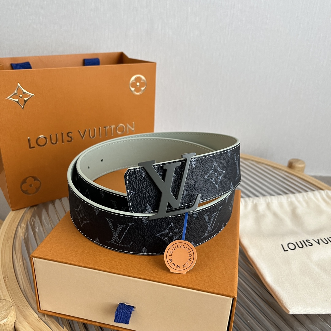 Louis Vuitton LV Custom 4cm Reversible Canvas Belt