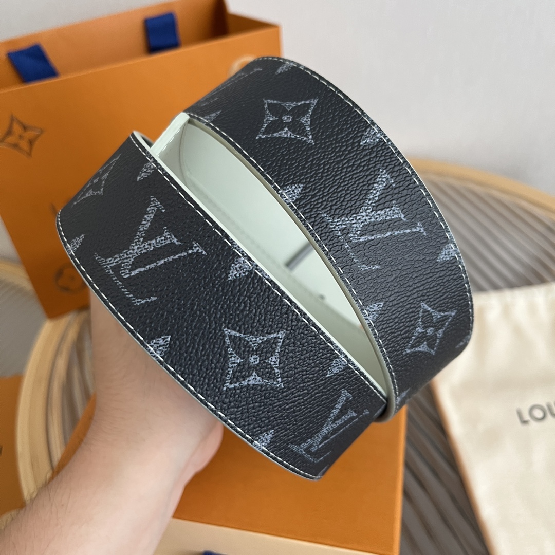 Louis Vuitton LV Custom 4cm Reversible Canvas Belt