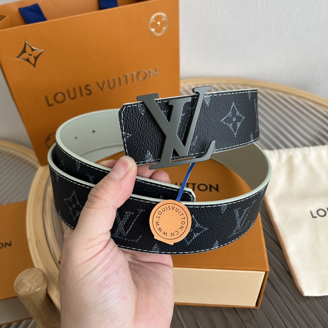 Louis Vuitton LV Custom 4cm Reversible Canvas Belt