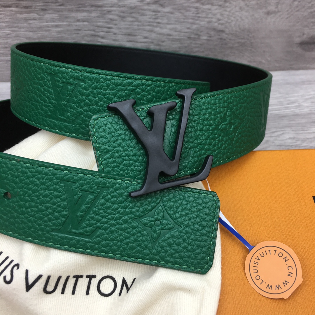 Louis Vuitton Men's Togo Embossed Leather Belt