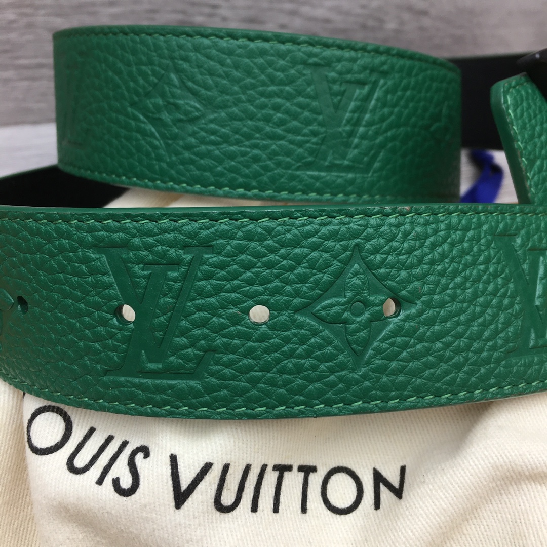 Louis Vuitton Men's Togo Embossed Leather Belt