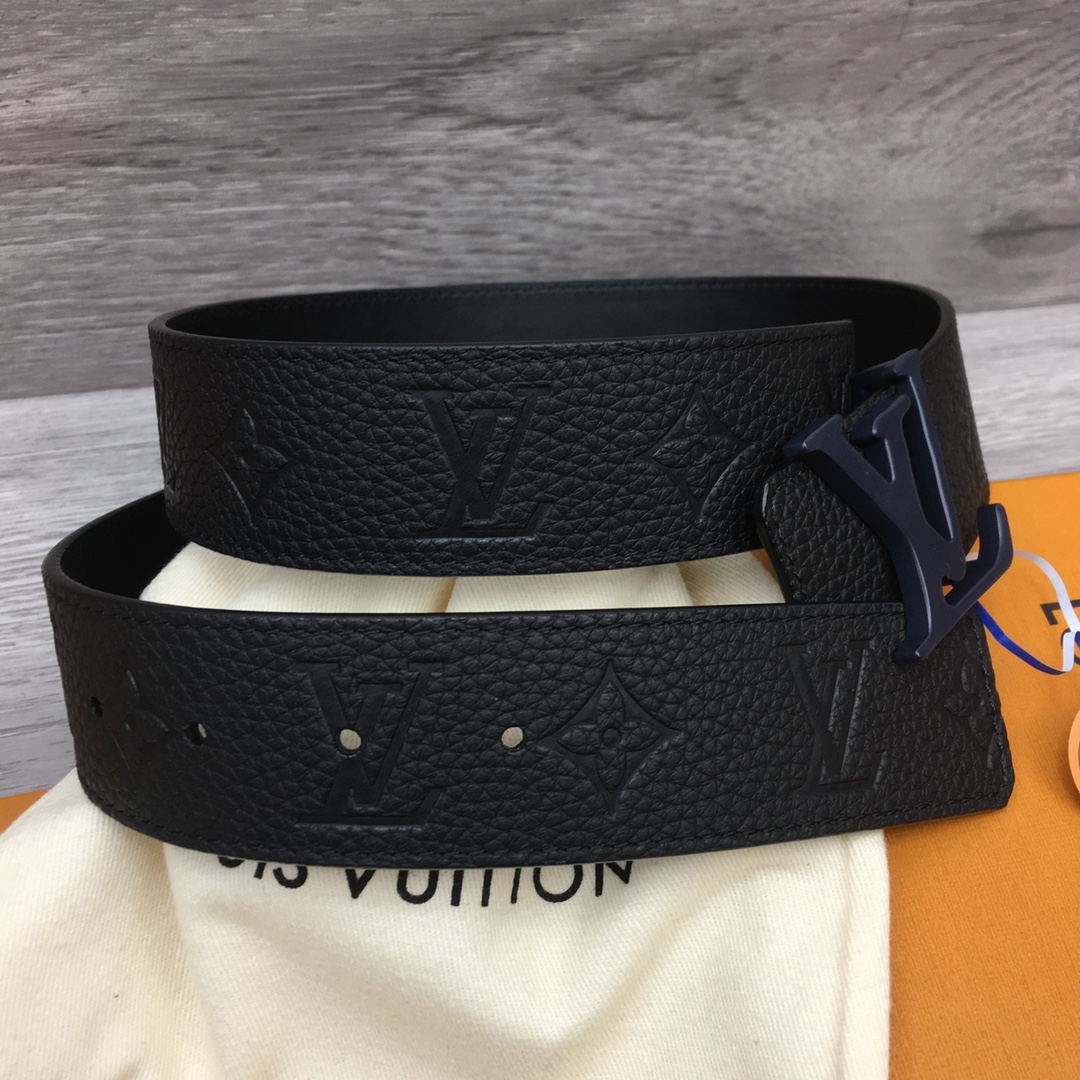 Louis Vuitton Men's Togo Embossed Leather Belt