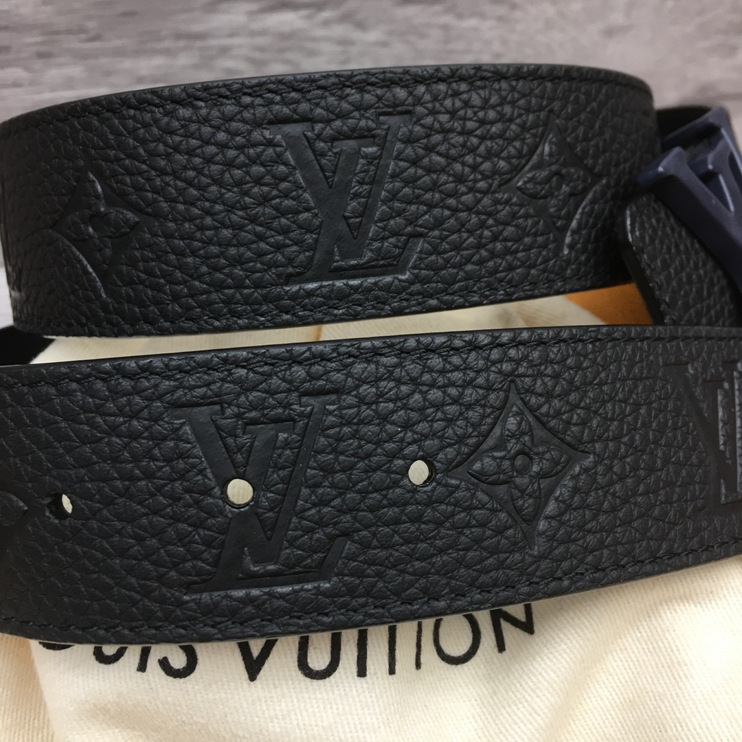 Louis Vuitton Men's Togo Embossed Leather Belt