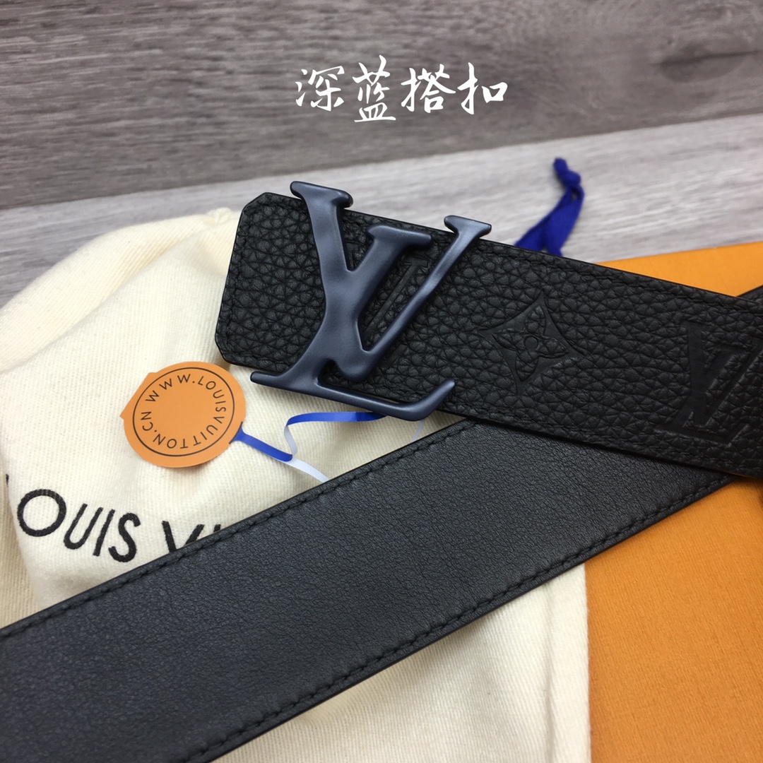 Louis Vuitton Men's Togo Embossed Leather Belt