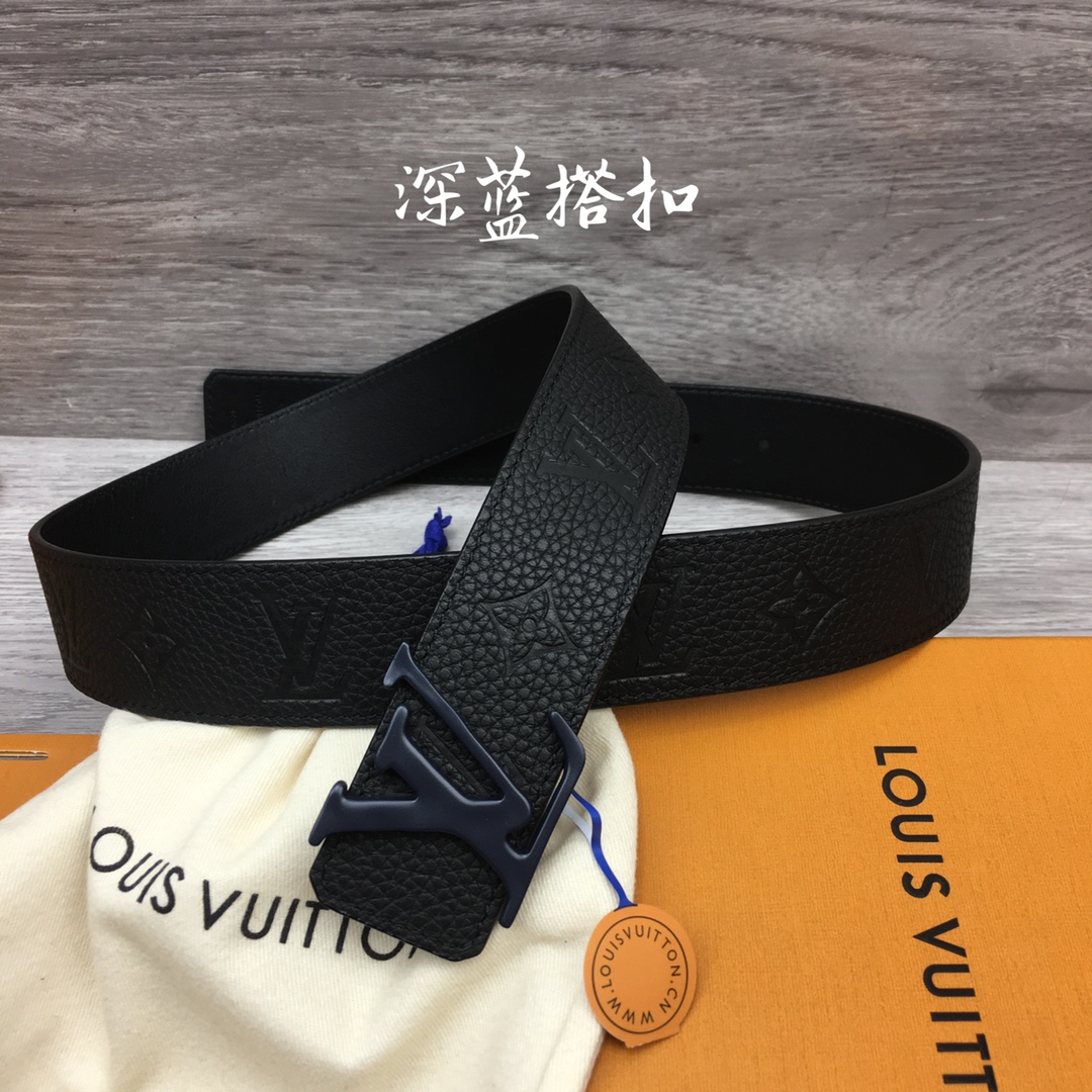 Louis Vuitton Men's Togo Embossed Leather Belt