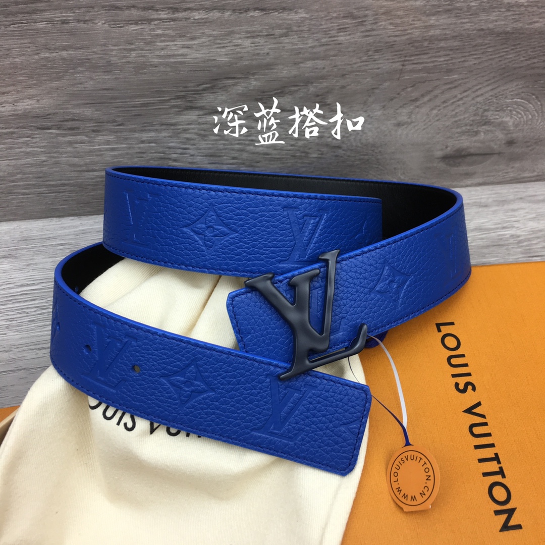 Louis Vuitton Men's Togo Embossed Leather Belt