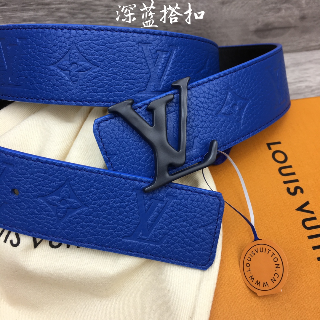 Louis Vuitton Men's Togo Embossed Leather Belt