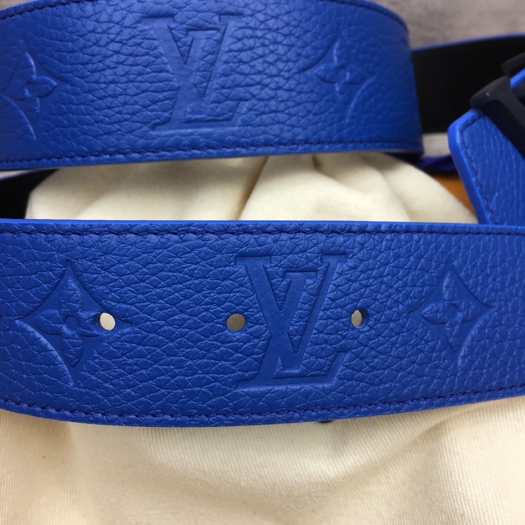 Louis Vuitton Men's Togo Embossed Leather Belt