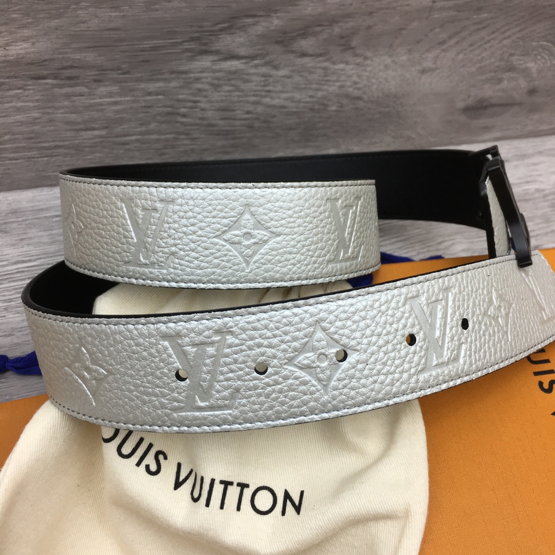 Louis Vuitton Men's Togo Embossed Leather Belt