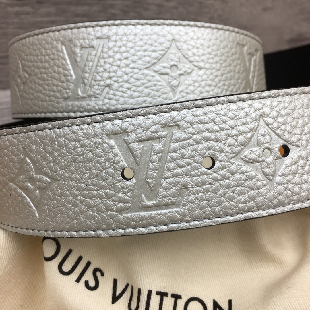 Louis Vuitton Men's Togo Embossed Leather Belt